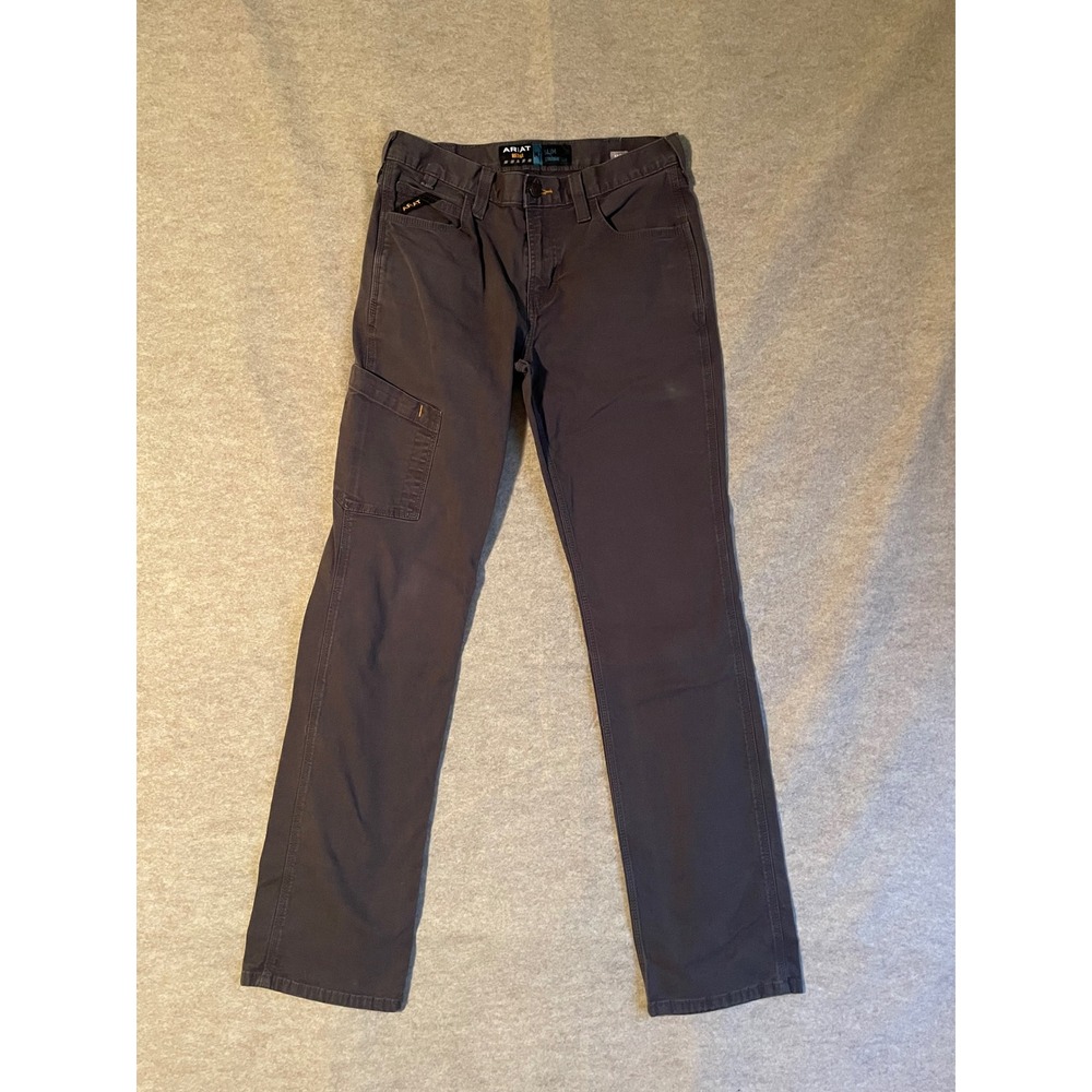 Ariat Rebar M7 Slim Straight Leg Work Pants Canvas 32x32.5"Mens